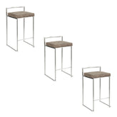 Fuji Stacker 26" Fixed-Height Counter Stool - Set of 3