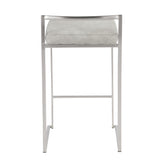 Fuji Stacker 26" Fixed-Height Counter Stool - Set of 3