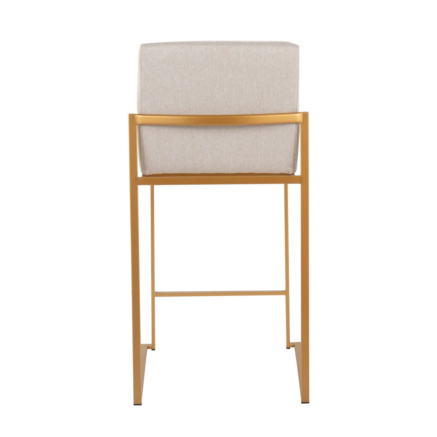 Fuji High Back 26" Fixed-Height Counter Stool - Set of 3