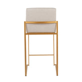 Fuji High Back 26" Fixed-Height Counter Stool - Set of 3