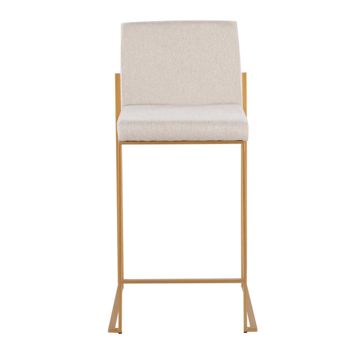 Fuji High Back 26" Fixed-Height Counter Stool - Set of 3