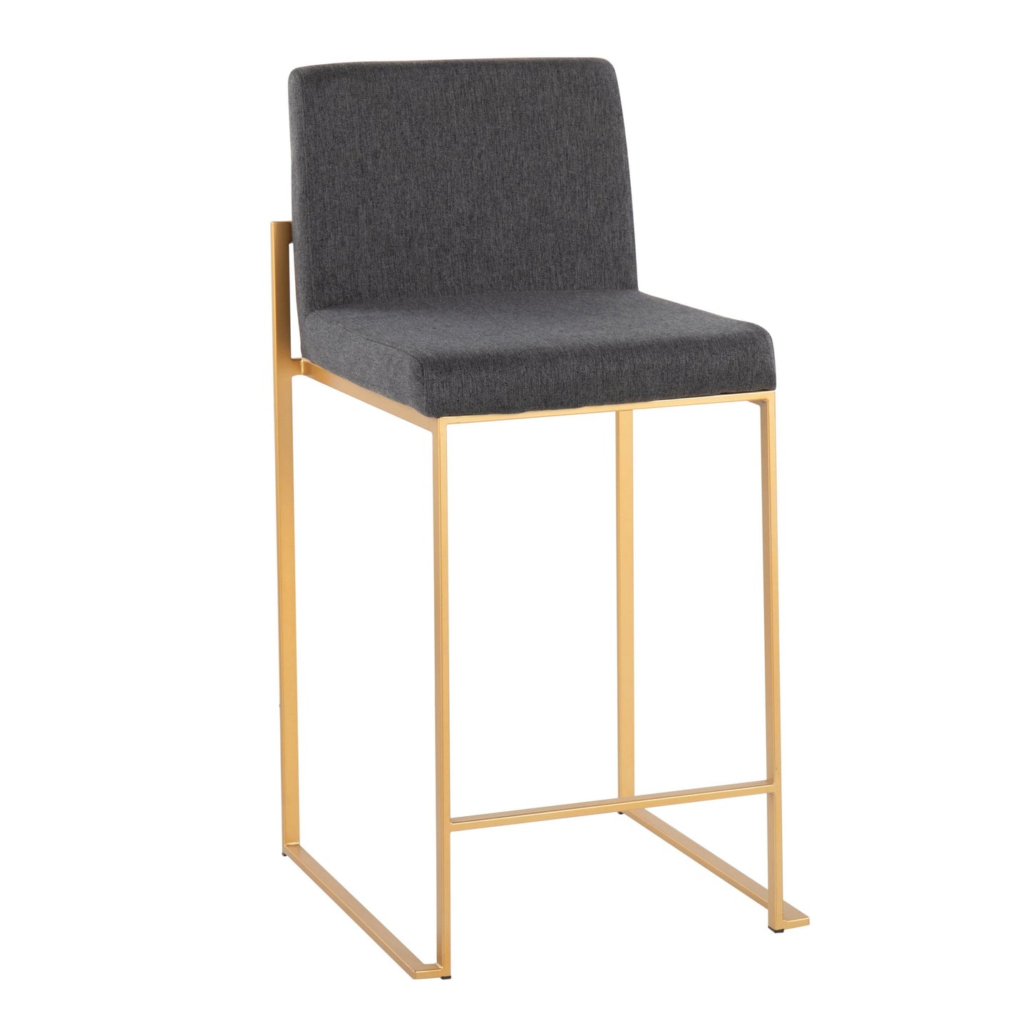 Fuji High Back 26" Fixed-Height Counter Stool - Set of 3