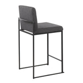 Fuji High Back 26" Fixed-Height Counter Stool - Set of 3