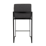 Fuji High Back 26" Fixed-Height Counter Stool - Set of 3