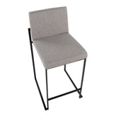 Fuji High Back 26" Fixed-Height Counter Stool - Set of 3