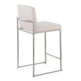 Fuji High Back 26" Fixed-Height Counter Stool - Set of 3
