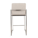 Fuji High Back 26" Fixed-Height Counter Stool - Set of 3