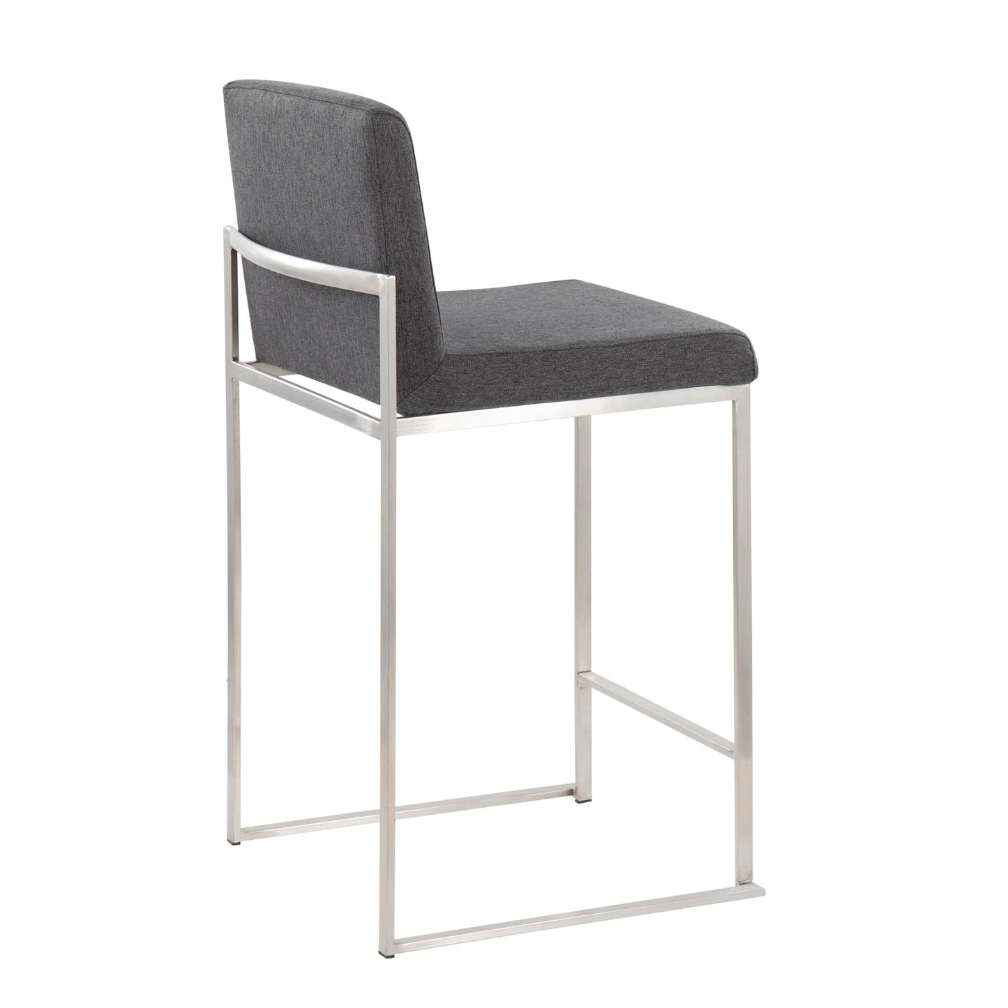 Fuji High Back 26" Fixed-Height Counter Stool - Set of 3