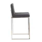 Fuji High Back 26" Fixed-Height Counter Stool - Set of 3
