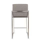 Fuji High Back 26" Fixed-Height Counter Stool - Set of 3