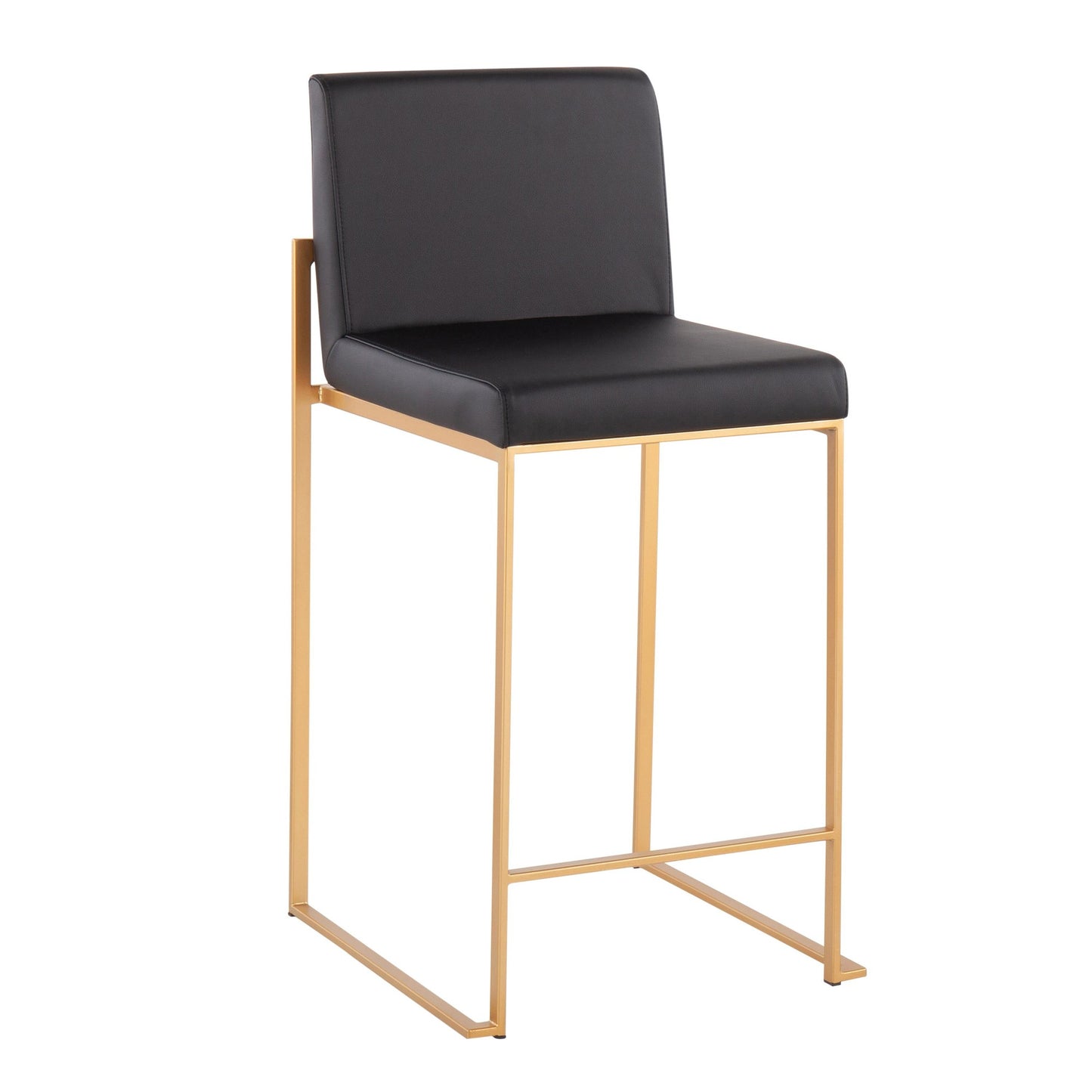 Fuji High Back 26" Fixed-Height Counter Stool - Set of 3