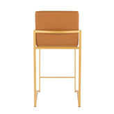 Fuji High Back 26" Fixed-Height Counter Stool - Set of 2