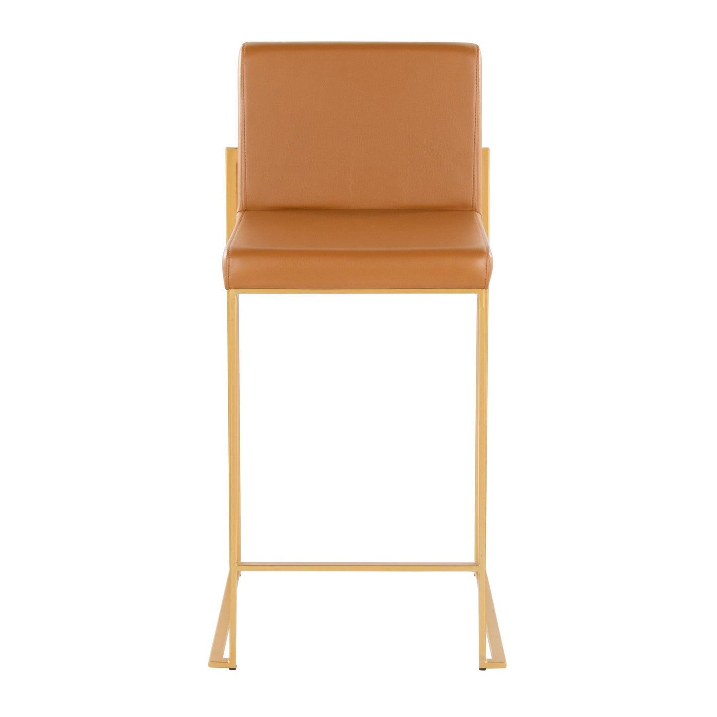 Fuji High Back 26" Fixed-Height Counter Stool - Set of 2