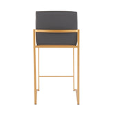 Fuji High Back 26" Fixed-Height Counter Stool - Set of 3