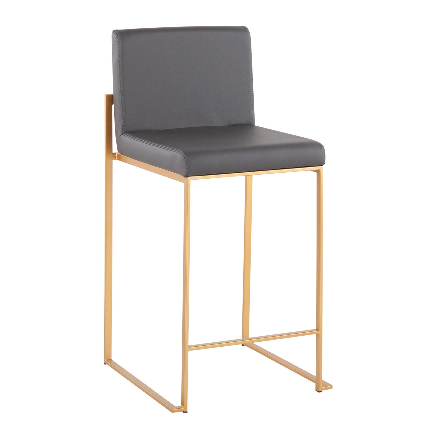 Fuji High Back 26" Fixed-Height Counter Stool - Set of 3