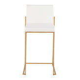 Fuji High Back 26" Fixed-Height Counter Stool - Set of 3