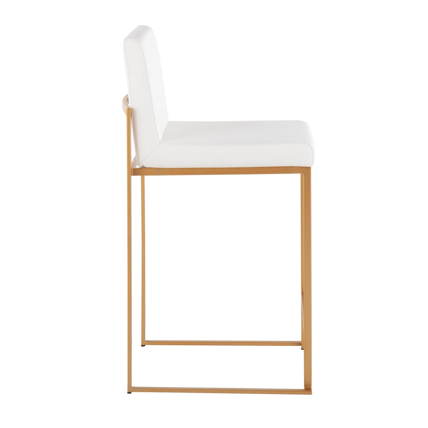 Fuji High Back 26" Fixed-Height Counter Stool - Set of 3