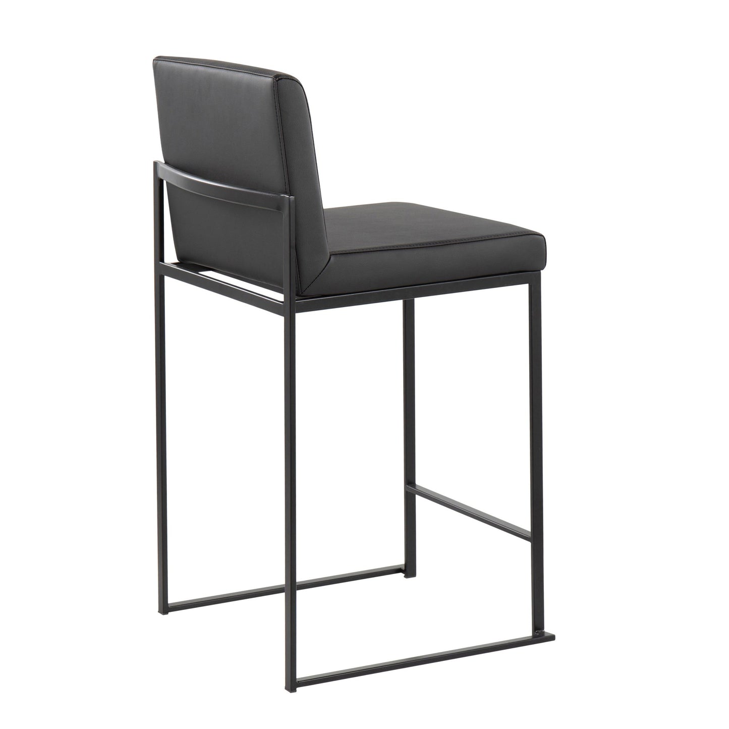 Fuji High Back 26" Fixed-Height Counter Stool - Set of 3