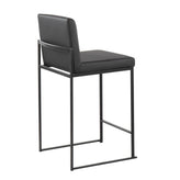 Fuji High Back 26" Fixed-Height Counter Stool - Set of 3