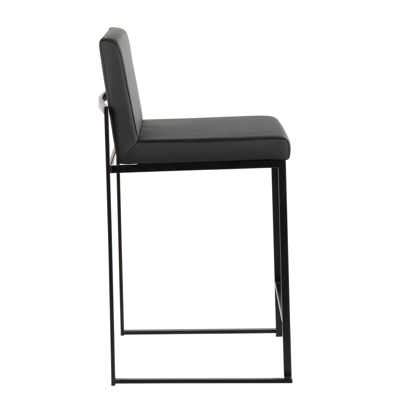 Fuji High Back 26" Fixed-Height Counter Stool - Set of 3