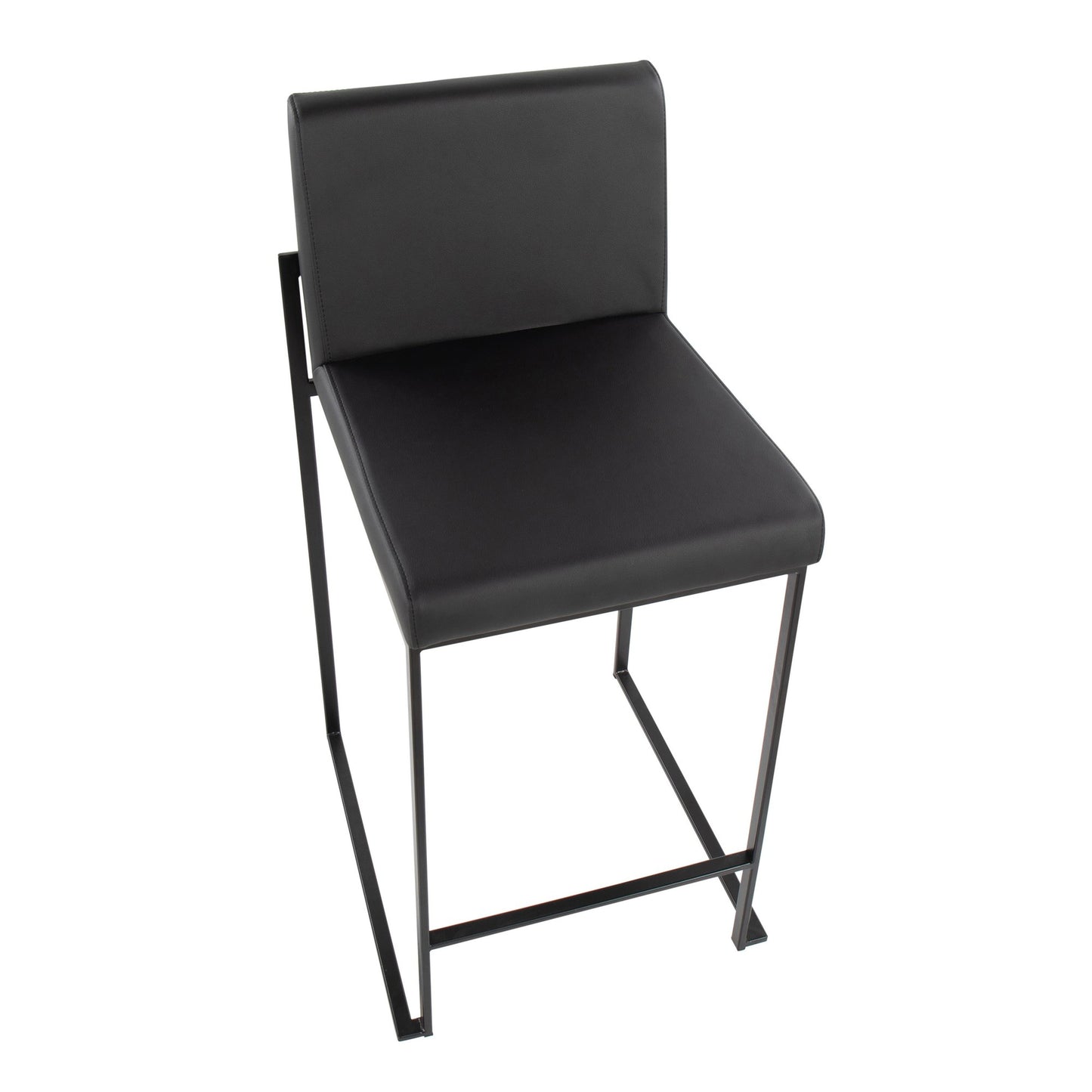Fuji High Back 26" Fixed-Height Counter Stool - Set of 3