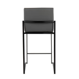 Fuji High Back 26" Fixed-Height Counter Stool - Set of 3