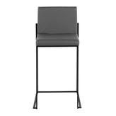 Fuji High Back 26" Fixed-Height Counter Stool - Set of 3