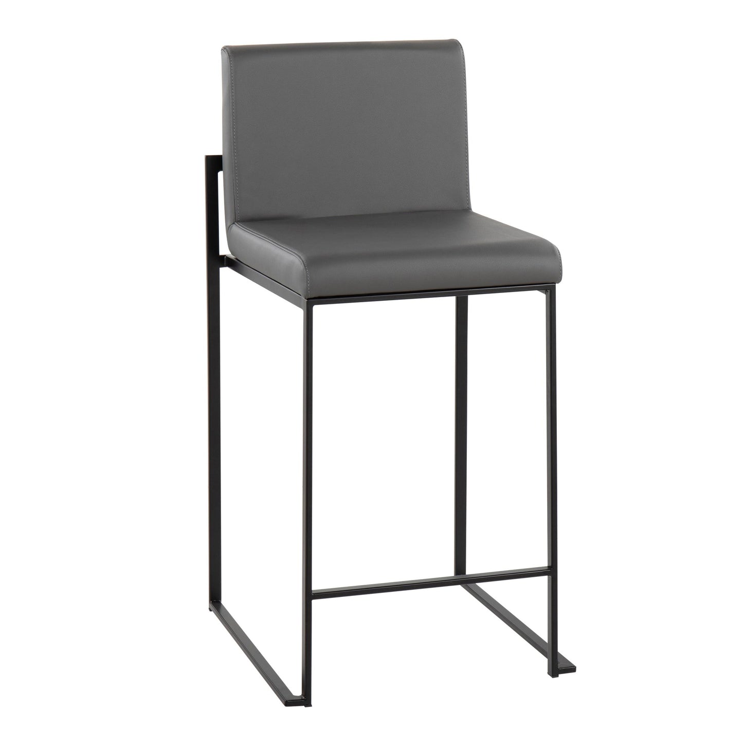 Fuji High Back 26" Fixed-Height Counter Stool - Set of 3