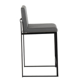 Fuji High Back 26" Fixed-Height Counter Stool - Set of 3
