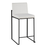Fuji High Back 26" Fixed-Height Counter Stool - Set of 3