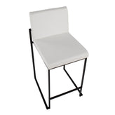 Fuji High Back 26" Fixed-Height Counter Stool - Set of 3