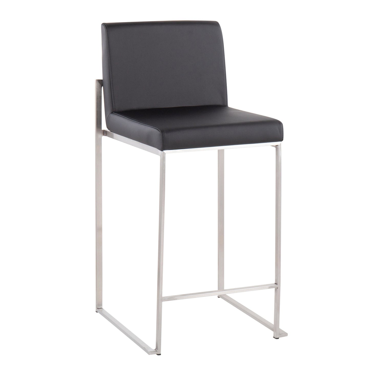 Fuji High Back 26" Fixed-Height Counter Stool - Set of 3