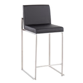 Fuji High Back 26" Fixed-Height Counter Stool - Set of 3