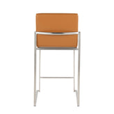 Fuji High Back 26" Fixed-Height Counter Stool - Set of 2