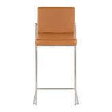Fuji High Back 26" Fixed-Height Counter Stool - Set of 2