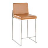 Fuji High Back 26" Fixed-Height Counter Stool - Set of 2