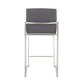 Fuji High Back 26" Fixed-Height Counter Stool - Set of 3