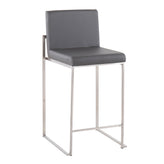 Fuji High Back 26" Fixed-Height Counter Stool - Set of 3