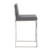 Fuji High Back 26" Fixed-Height Counter Stool - Set of 3