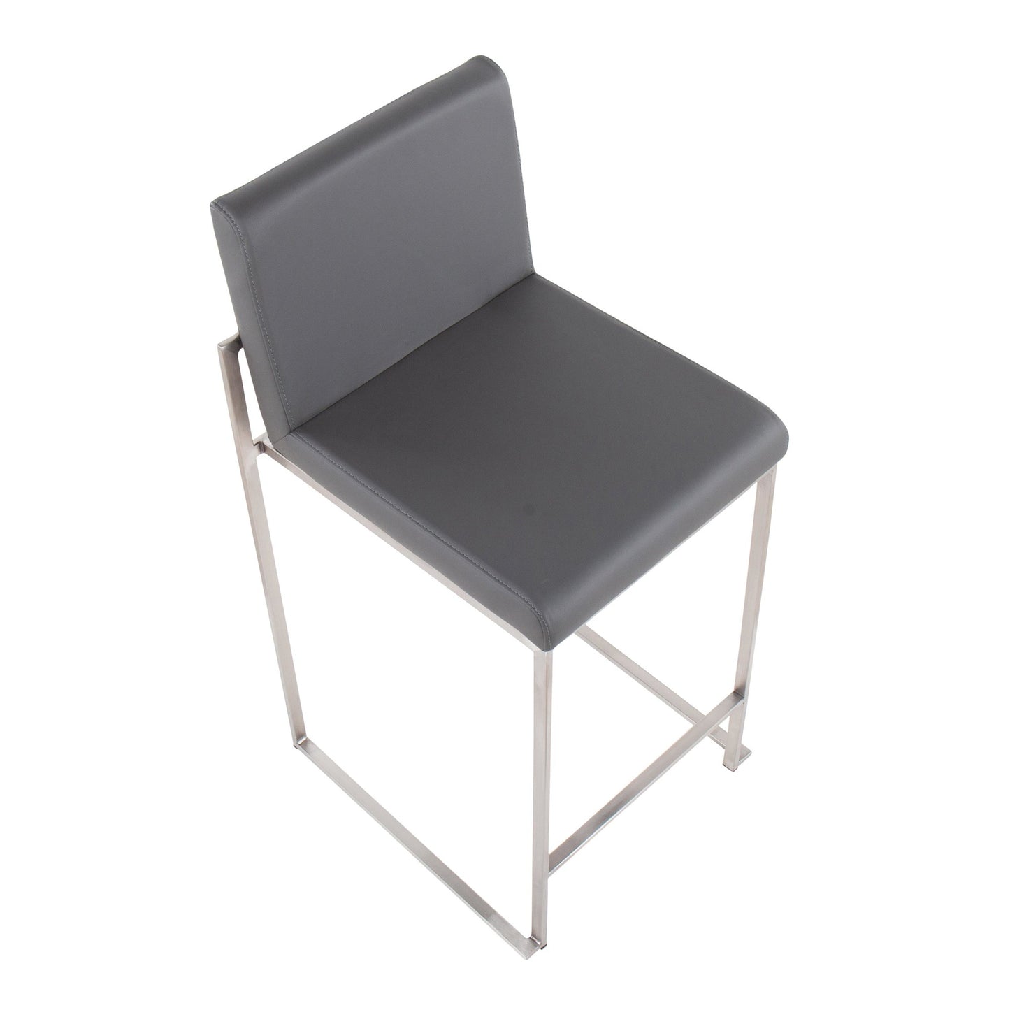 Fuji High Back 26" Fixed-Height Counter Stool - Set of 3