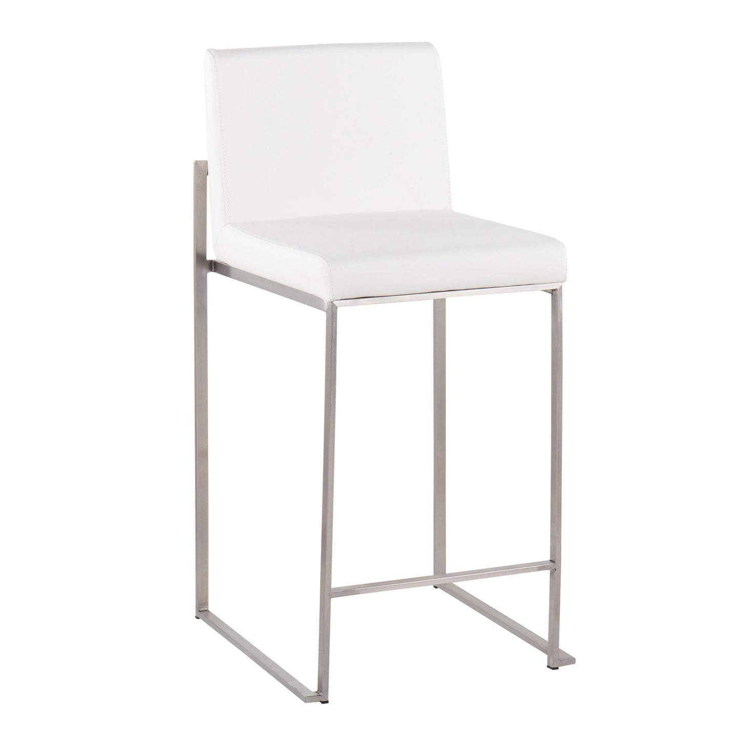 Fuji High Back 26" Fixed-Height Counter Stool - Set of 3