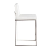 Fuji High Back 26" Fixed-Height Counter Stool - Set of 3