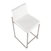 Fuji High Back 26" Fixed-Height Counter Stool - Set of 3
