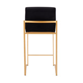 Fuji High Back 26" Fixed-Height Counter Stool - Set of 3