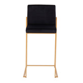 Fuji High Back 26" Fixed-Height Counter Stool - Set of 3