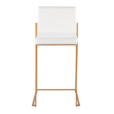 Fuji High Back 26" Fixed-Height Counter Stool - Set of 3