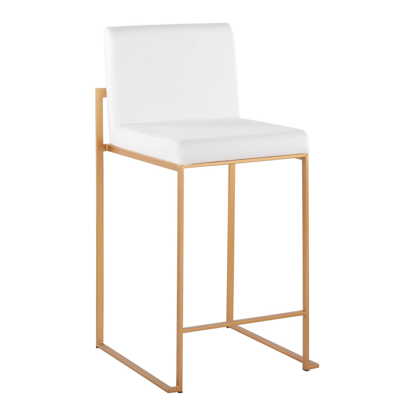 Fuji High Back 26" Fixed-Height Counter Stool - Set of 3