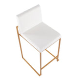 Fuji High Back 26" Fixed-Height Counter Stool - Set of 3