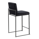 Fuji High Back 26" Fixed-Height Counter Stool - Set of 3