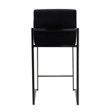 Fuji High Back 26" Fixed-Height Counter Stool - Set of 3